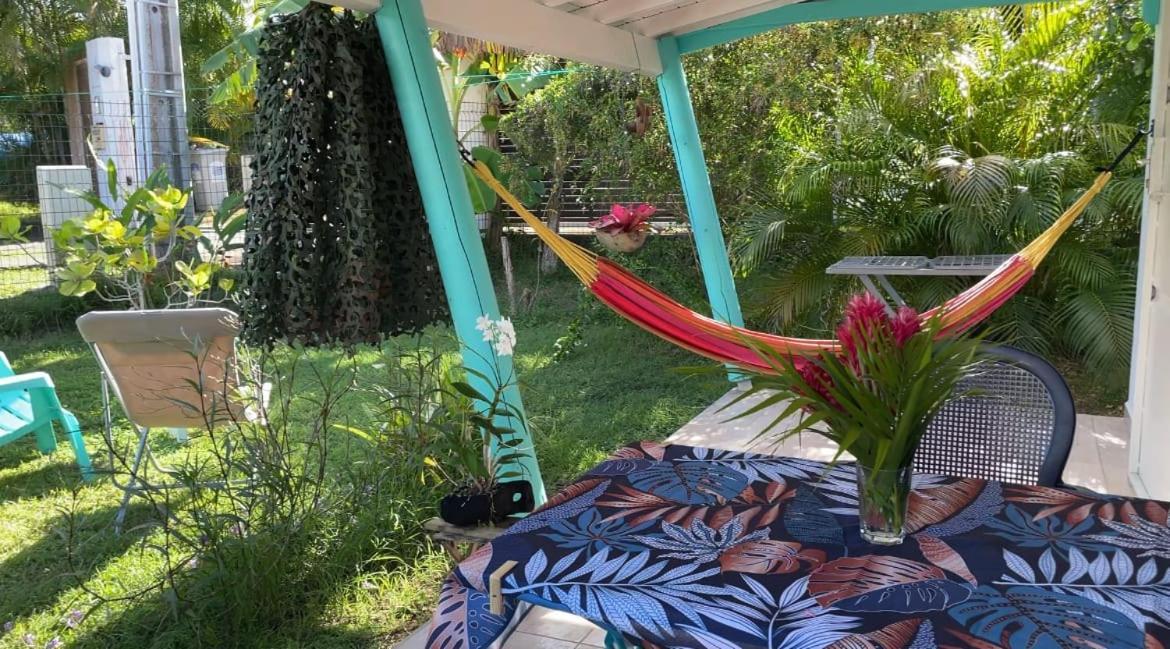 Gite Cajou Dans Jardin Tropical Ventile A Sainte-Anne Exteriör bild